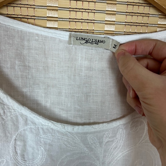 Lungo L’Arno Italian Linen Roll Tab Top - Picture 3 of 9